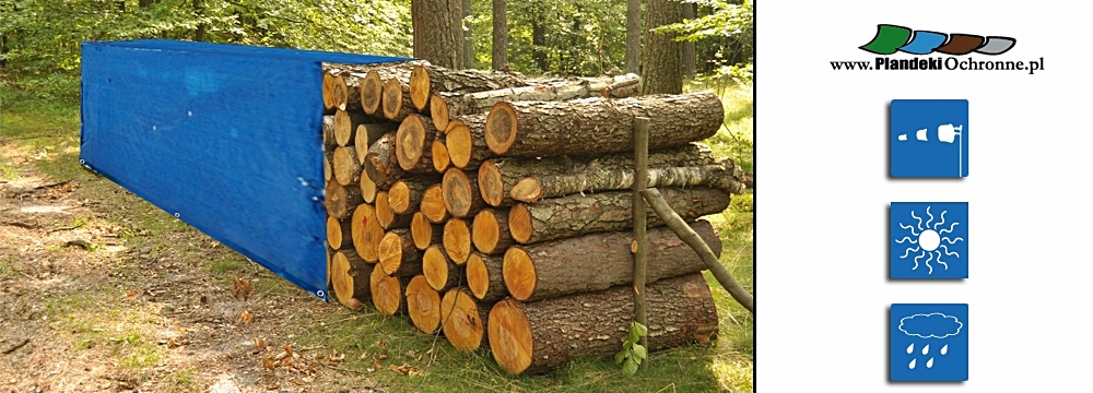Zastoisowanie plandek przeciwdesczowych w budownictwie i lesnictwie